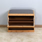 Bamboo Bench Storage Shoe Rack with Foldable Shelf 24.8 x 11.6 x 18.9 inch W40934119 FredCo