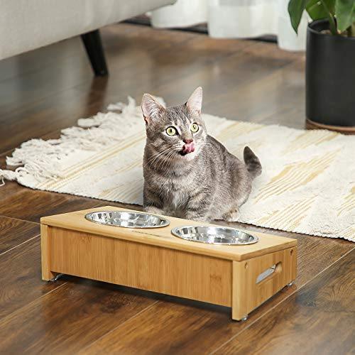 Bamboo Elevated Bowl Stand FredCo