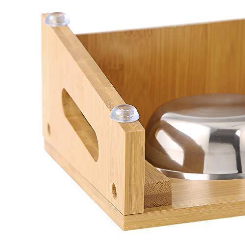 Bamboo Elevated Bowl Stand FredCo