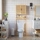 Bamboo Over the Toilet Storage Cabinet with Shelf FredCo