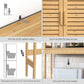 Bamboo Over the Toilet Storage Cabinet with Shelf FredCo