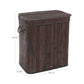 Bamboo Rectangular Laundry Hamper FredCo