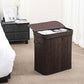 Bamboo Rectangular Laundry Hamper FredCo