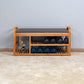 Bamboo Storage Bench，Entryway 3 Shelves Bench with FredCo