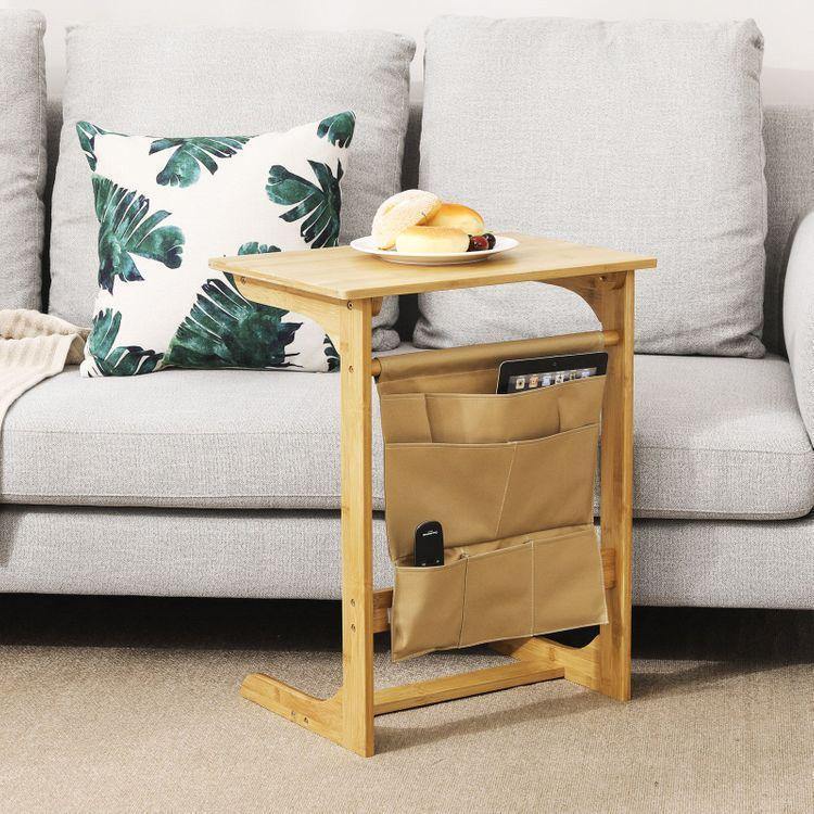 Bamboo Storage Side Table FredCo