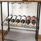 Bar Cart, Kitchen Serving Cart for Metal Wine Cart FredCo