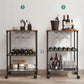 Bar Cart, Kitchen Serving Cart for Metal Wine Cart FredCo