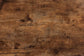 Bardot Modern Industrial Walnut Brown Finished Wood and Black Metal Accent Bench FredCo