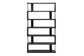 Barnes Dark Brown Six-Shelf Modern Bookcase FredCo