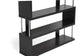 Barnes Dark Brown Three-Shelf Modern Bookcase FredCo