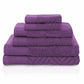 Basket Weave Egyptian Cotton Jacquard Soft Absorbent 6-Piece Towel Set FredCo