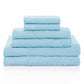 Basket Weave Egyptian Cotton Jacquard Soft Absorbent 6-Piece Towel Set FredCo
