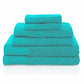 Basket Weave Egyptian Cotton Jacquard Soft Absorbent 6-Piece Towel Set FredCo