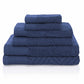 Basket Weave Egyptian Cotton Jacquard Soft Absorbent 6-Piece Towel Set FredCo