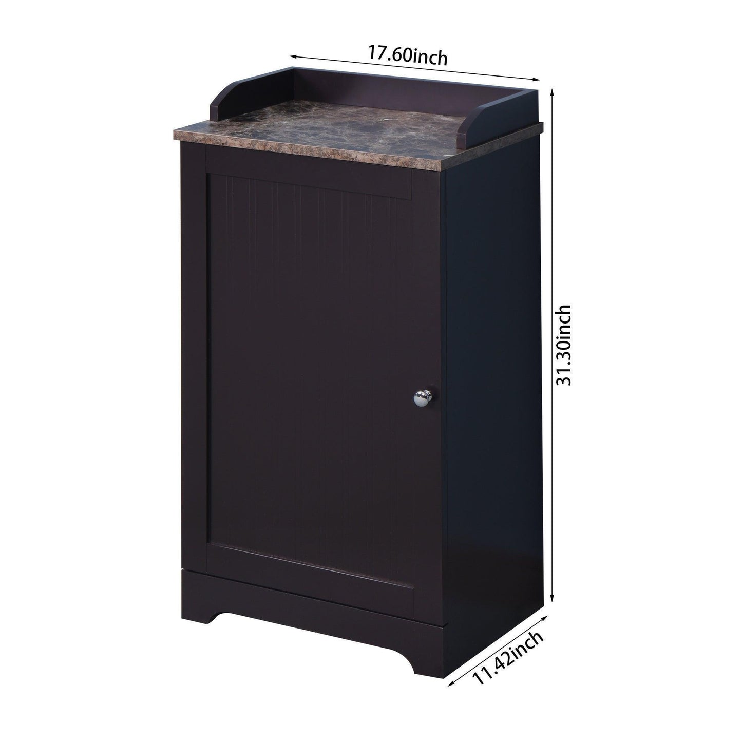 Bathroom Cabinet Wooden Living Room Espresso cabinet with a Door FredCo