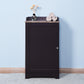 Bathroom Cabinet Wooden Living Room Espresso cabinet with a Door FredCo