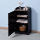 Bathroom Cabinet Wooden Living Room Espresso cabinet with a Door FredCo