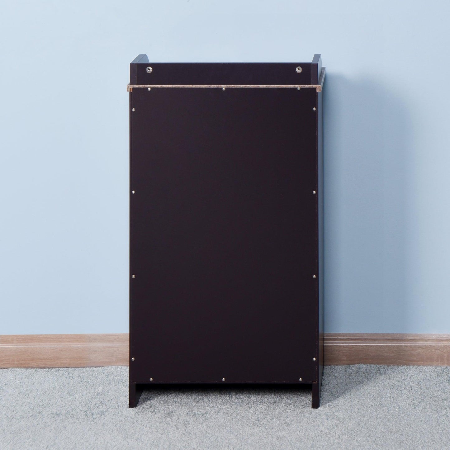 Bathroom Cabinet Wooden Living Room Espresso cabinet with a Door FredCo
