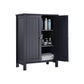 Bathroom Floor Storage Cabinet Gray FredCo