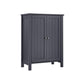Bathroom Floor Storage Cabinet Gray FredCo