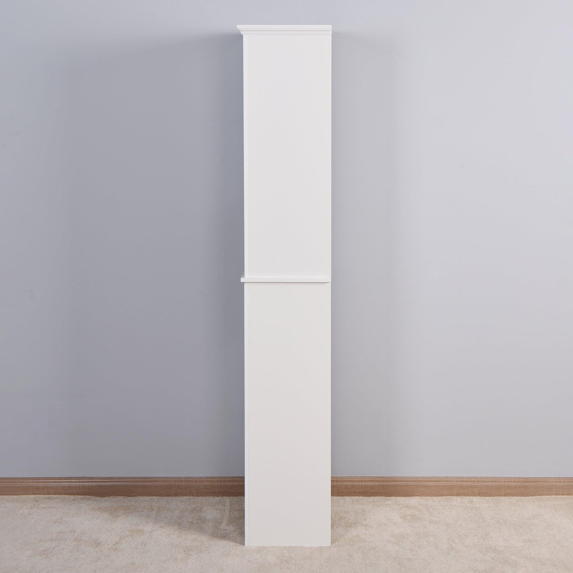 Bathroom Floor Storage Cabinet with 2 Doors Living Room Wooden Cabinet with 6 Shelves FredCo