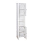 Bathroom Floor Storage Cabinet with 2 Doors Living Room Wooden Cabinet with 6 Shelves FredCo