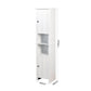 Bathroom Floor Storage Cabinet with 2 Doors Living Room Wooden Cabinet with 6 Shelves FredCo