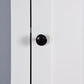 Bathroom Floor Storage Cabinet with 2 Doors Living Room Wooden Cabinet with 6 Shelves FredCo