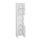 Bathroom Floor Storage Cabinet with 2 Doors Living Room Wooden Cabinet with 6 Shelves FredCo