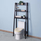 Bathroom Over Toilet Shelf Wooden Espresso Space Saver with 3 Shelves FredCo