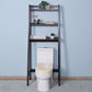 Bathroom Over Toilet Shelf Wooden Espresso Space Saver with 3 Shelves FredCo