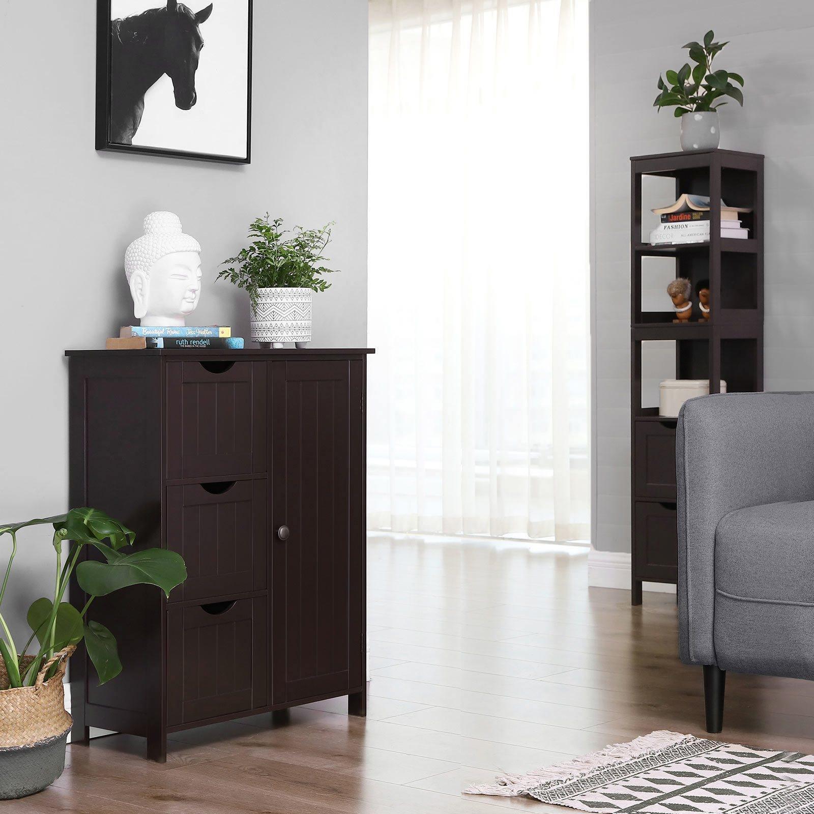 Bathroom Storage Cabinet Brown FredCo