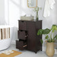 Bathroom Storage Cabinet Brown FredCo