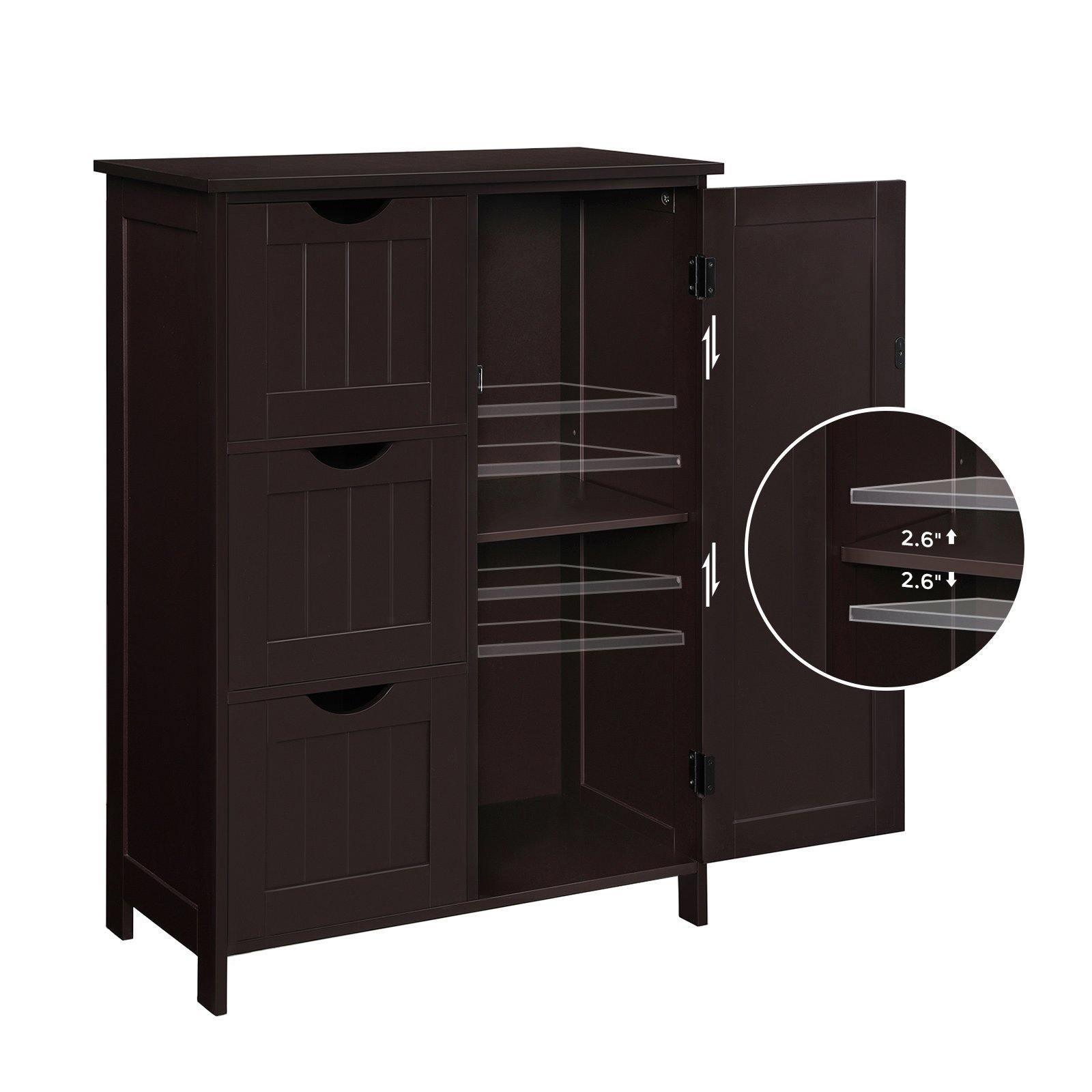 Bathroom Storage Cabinet Brown FredCo