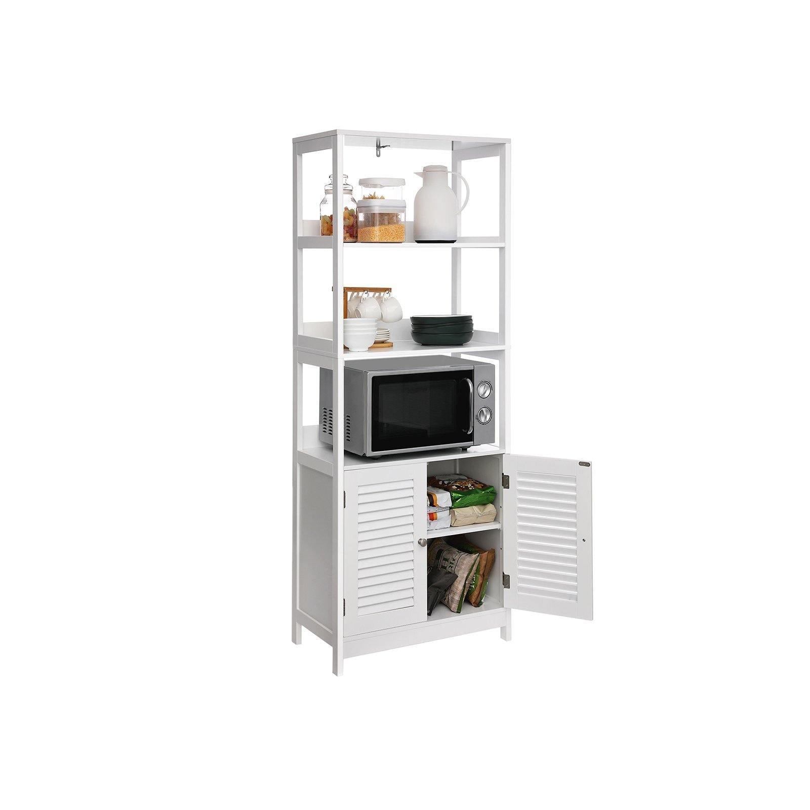 Bathroom Tall Cabinet Matte White FredCo