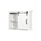 Bathroom Wall Cabinet with 2 Adjustable Shelves Wooden Storage Cabinet with a Barn Door FredCo
