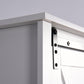 Bathroom Wall Cabinet with 2 Adjustable Shelves Wooden Storage Cabinet with a Barn Door FredCo