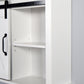 Bathroom Wall Cabinet with 2 Adjustable Shelves Wooden Storage Cabinet with a Barn Door FredCo