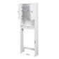 Bathroom Wooden Storage Cabinet Over-The-Toilet White FredCo