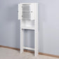 Bathroom Wooden Storage Cabinet Over-The-Toilet White FredCo