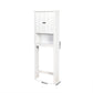 Bathroom Wooden Storage Cabinet Over-The-Toilet White FredCo
