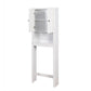 Bathroom Wooden Storage Cabinet Over-The-Toilet White FredCo