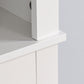 Bathroom Wooden Storage Cabinet Over-The-Toilet White FredCo