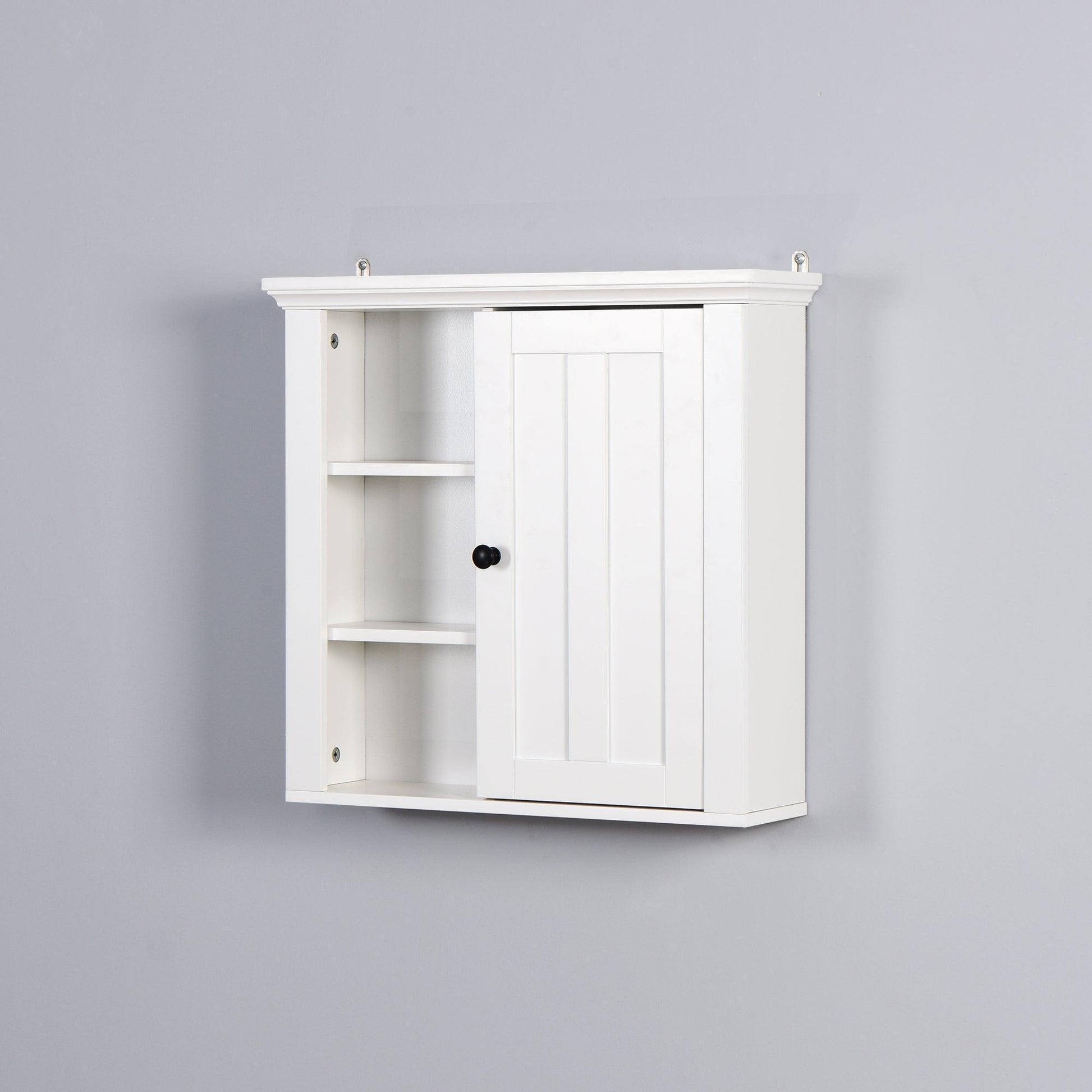 Bathroom Wooden Wall Cabinet with a Door 20.86x5.71x20 inch FredCo