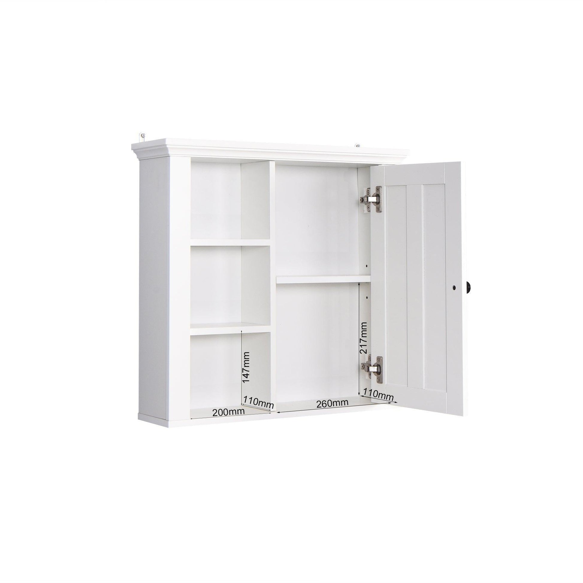 Bathroom Wooden Wall Cabinet with a Door 20.86x5.71x20 inch FredCo