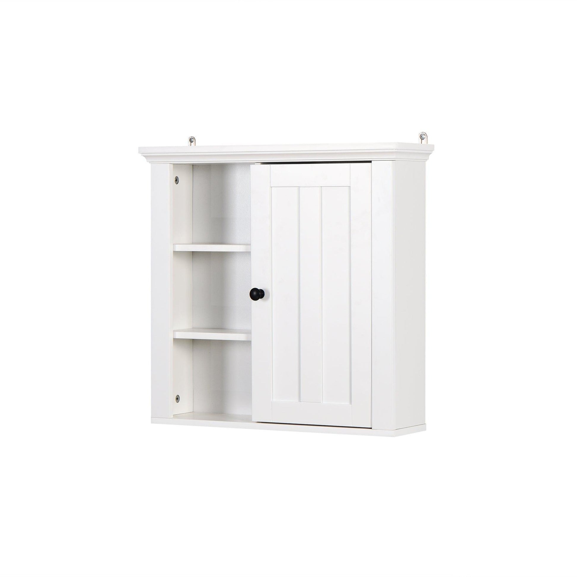 Bathroom Wooden Wall Cabinet with a Door 20.86x5.71x20 inch FredCo