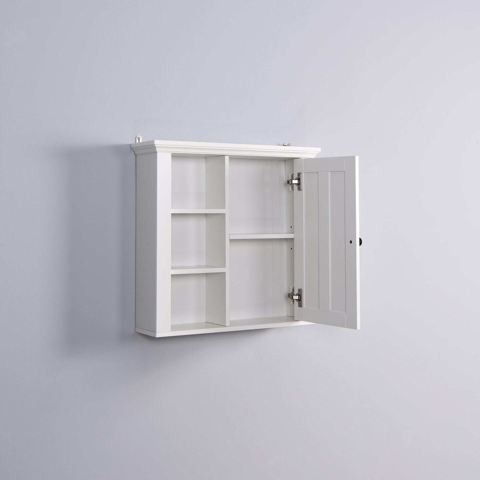 Bathroom Wooden Wall Cabinet with a Door 20.86x5.71x20 inch FredCo