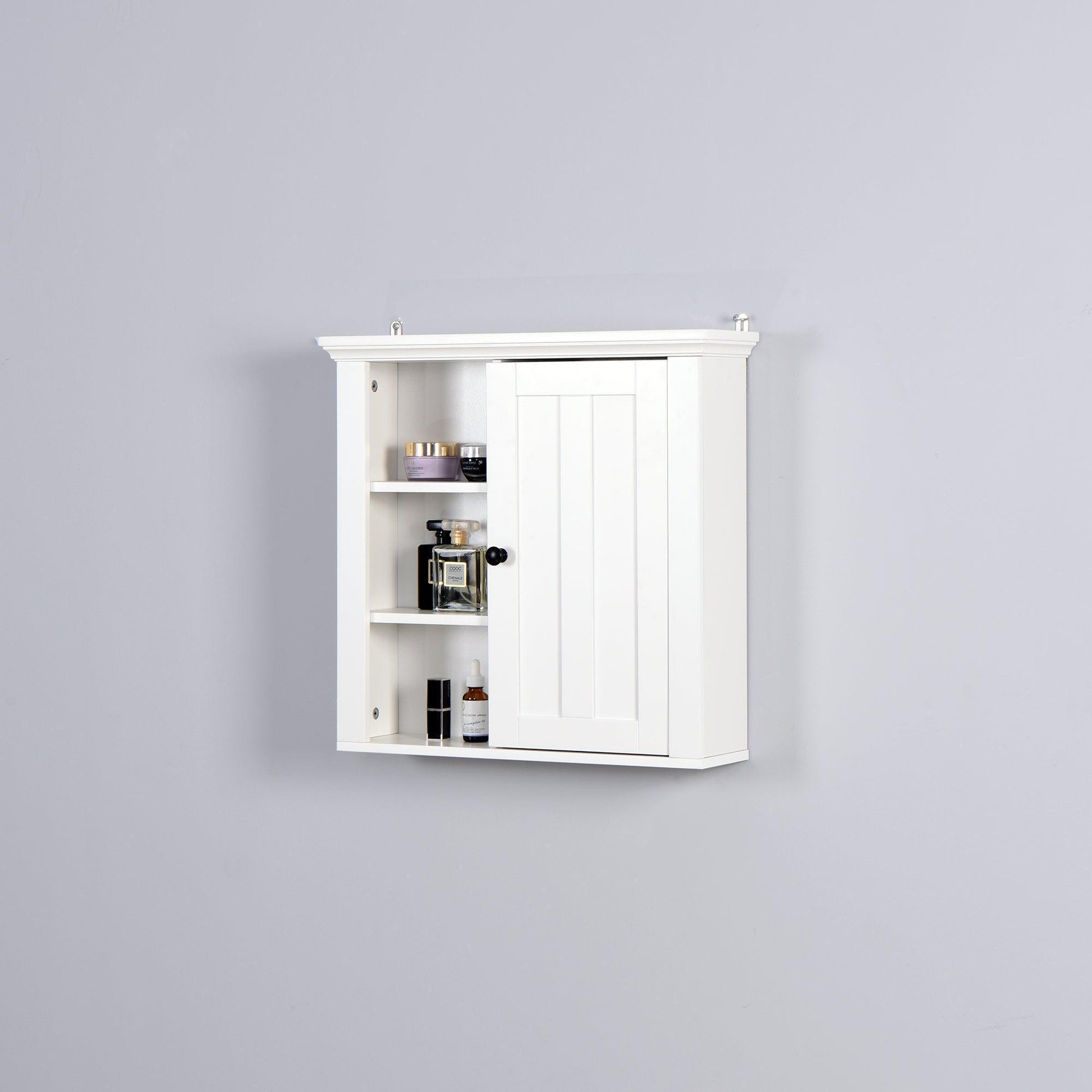 Bathroom Wooden Wall Cabinet with a Door 20.86x5.71x20 inch FredCo