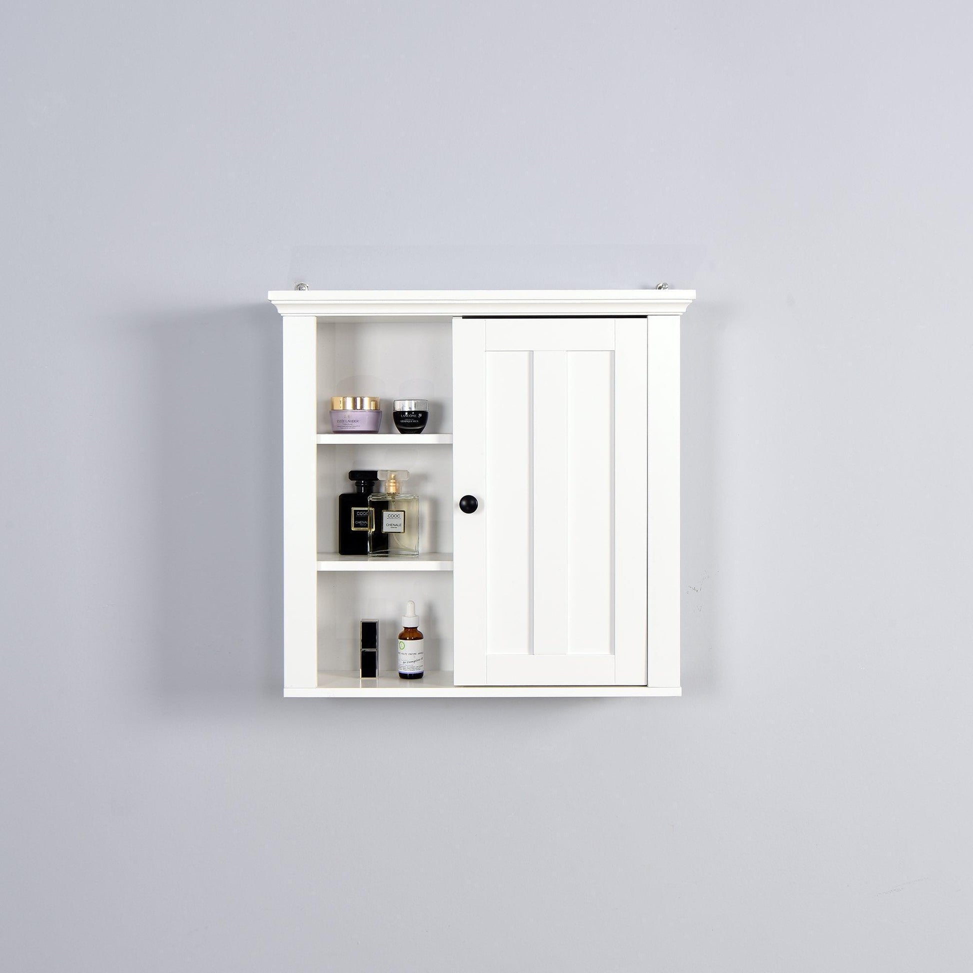 Bathroom Wooden Wall Cabinet with a Door 20.86x5.71x20 inch FredCo