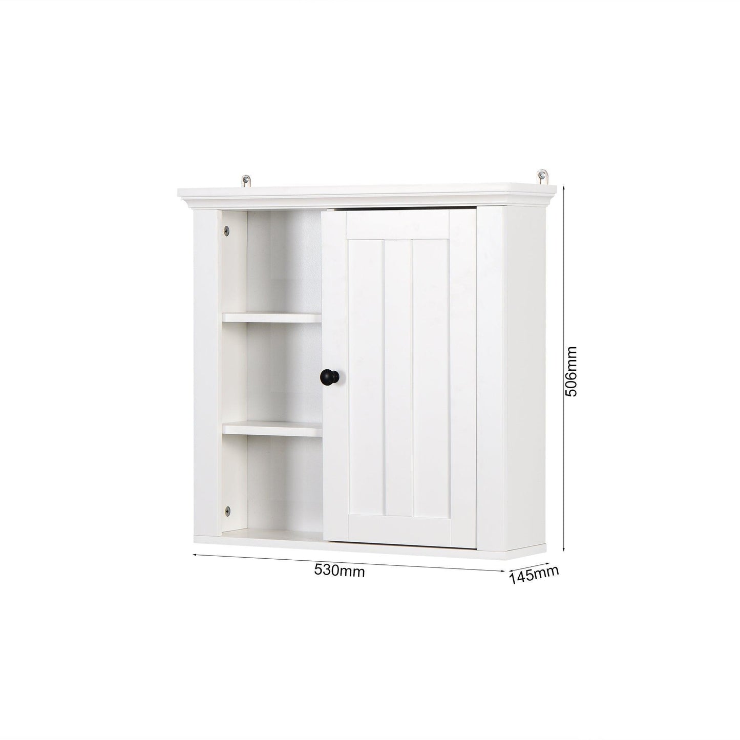 Bathroom Wooden Wall Cabinet with a Door 20.86x5.71x20 inch FredCo